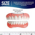 FCcassiel Fake Teeth, Cosmetic Teeth, Comfort Upper and Lower jaw Denture, Protect Your Teeth, Regain Confident Smile, Veneer Dentures for Women and Men