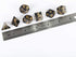 2 Sets Transparent Resin Polyhedral 7-Die Dice Set Fit Dungeons and Dragons Smoke DND Dice for Role Playing Game RPG MTG Table Game Dice (Black, White)