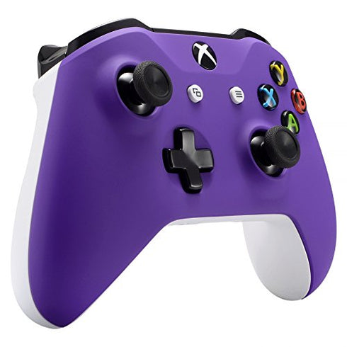 eXtremeRate Purple Soft Touch Front Housing Shell Case for Xbox One S/X Controller, Comfortable Replacement Kit Faceplate Cover for Xbox One Wireless Controller Model 1708 - Controller NOT Included