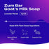 Indigo Wild Zum Bar Goat's Milk Soap - Lavender Blends - Frankincense-Lavender, Lavender-Rosemary, Lavender-Mint - 3 oz (3 Pack)