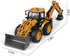 duturpo 1/50 Scale Metal Diecast Backhoe Loader Toy, Metal Play Construction Vehicles Trucks Toy for Boys