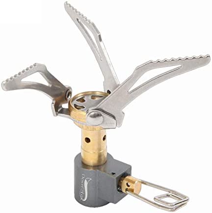 DESERT & FOX Ultralight Mini Camping Stove, Titanium Alloy Automatic Foldable Outdoor Cookware Tool for Picnic, Cookout, Camping, Hiking