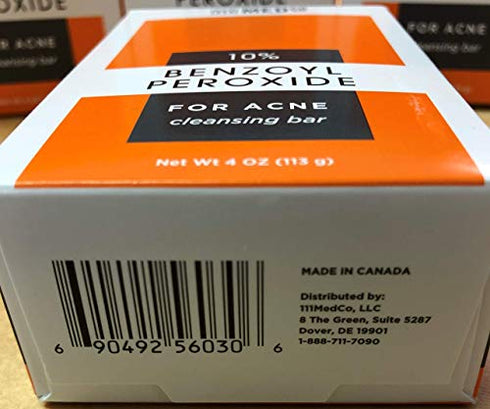 111MedCo 10% Benzoyl Peroxide Acne Soap Bar