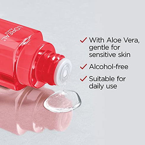 L'Oreal Paris Revitalift 5% Pure Glycolic Acid Peeling Toner from Derm Intensives with Aloe Vera, Smooth Skin & Reveal Glow, Daily Exfoliant for Brighter Skin, Fragrance and Alcohol Free, 6 Fl Oz