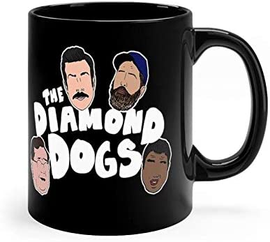 Unique Ted Lasso The Diamond Dogs Mug 11oz coffee cup fun gift for Dad mom grandma friends and family