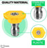 5Pcs Pressure Washer Nozzles Tips - Replacement Sprayer Nozzle Tips for Pressure Washers 2700 PSI Pressure Washer Accessories, 2.3 GPM, Model # 6022, 6023, Size 3.0 Or 030 High Pressure Aeroponics Kit