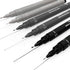 Uni Pin Fineliner Drawing Pen - Sketching Set - Gray Tones - 0.1/0.5mm - Set of 6