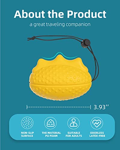 Fanwer Stress Balls for Adults and Seniors with the Adjustable Wrist Strap, Hand Exercisers for Strength, Finger Ball for Hand Therapy, Arthritis, Physical Therapy, Carpal Tunnel