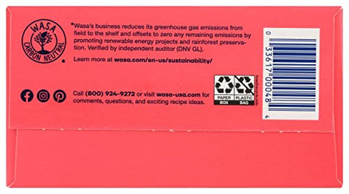 Wasa, Gluten Free Sesame & Sea Salt Crispbread, Net wt. 6.1 Oz