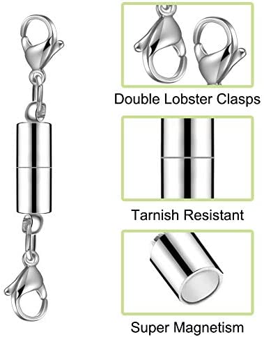 QACOWW 12 Pieces Necklace Extenders, Chain Extenders for Necklaces, Gold Jewelry Extenders, Chain Extenders for Necklace Bracelet Anklet Jewelry (Gold and Silver)