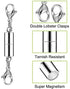 QACOWW 12 Pieces Necklace Extenders, Chain Extenders for Necklaces, Gold Jewelry Extenders, Chain Extenders for Necklace Bracelet Anklet Jewelry (Gold and Silver)