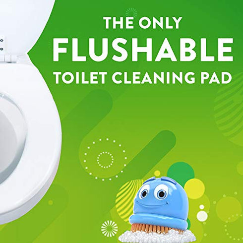 Scrubbing Bubbles Fresh Brush Toilet Bowl Cleaning System Starter Kit, Stain Removing, Citrus Action Scent, Includes: Wand + 4 Refills + 1 Stand