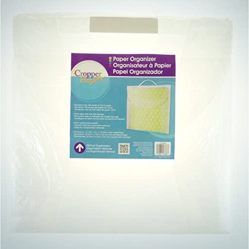 Storage Studios 12x12 Paper Organizer, 1 x 12.75 x 12.625 Inches, Clear (CH93388)