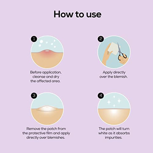 HANHOO - DermaFix Blemish Custom Patch | Designed for Cluster Acne and Wound Treatment - Reduce Blemishes and Heal Open Wounds - Hydrocolloid Skin Protection (2 Patch Count)