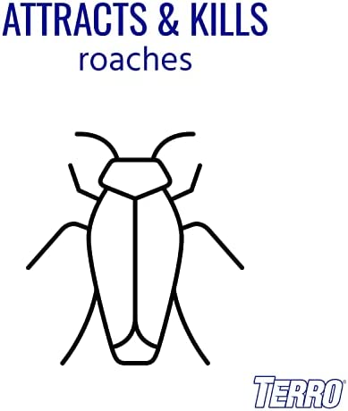 TERRO T500 Indoor Multi-Surface Roach Killing Bait Cockroach Killer - 6 Bait Stations