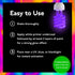 Individuall Glow in the Dark Paint - Set of 8, 20 mL Reflective Acrylic Paints for Outdoor and Indoor Use on Canvas, Walls and Ornament Painting - Blacklight Activated