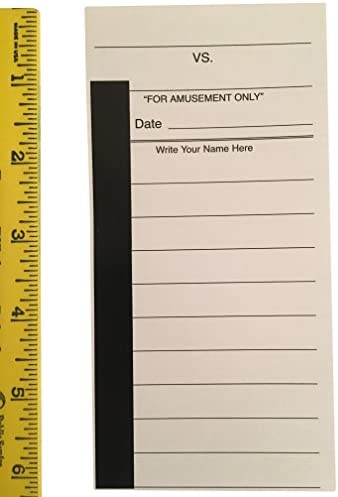 CCP Sporting Games 10 Line Football Sports Strip Cards. Full Size. Pool Cards Pack of 50. Baseball, NASCAR, Boxing, Soccer, Football Strip Cards. Includes Bonus # & Instructions.