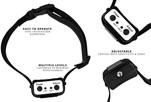 Downtown Pet Supply - Citronella Dog Collar - Humane No-Bark Collar Set with Citronella Spray - Rechargeable, No-Shock Bark Collar - Collar, Spray Device, Citronella Spray, USB Charger & Manual