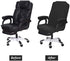 SARAFLORA Office Chair Cover- Large, Black- Removable Computer Chair Cover for Office Chair with Zipper for Universal Rotating Chair Desk Chair Cover High Back Chair Seat Washable Protector for Pets