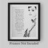 "The Beauty of a Woman"-Audrey Hepburn Quotes- 8 x 10" Inspirational Wall Art. Typographic Poster Print with Silhouette Image-Ready to Frame. Home-Office-Studio-Salon Decor. Reminder of True Beauty!