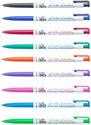 Xeno 0.38mm Slim Ballpoint Pen Shinzi Monpeluche to Baby Mikey Lisa 12 Pack (Blue 12 Pack)