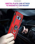 Military Grade Drop Impact for Samsung Galaxy S8 Case 5.8 inch 360 Metal Rotating Ring Kickstand Holder Built-in Magnetic Car Mount Armor Shockproof Case for Samsung Galaxy S8 Protection (Rose Gold)
