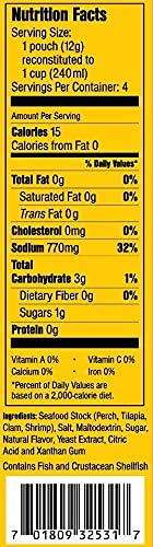 JMA Shop Savory Choice Seafood Broth Concentrate - (12 grams each) 0.4 Ounce (Pack of 16)