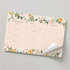 Bliss Collections Weekly Meal Planner, Blossom, Magnetic Family Meal Calendar and Notepad for your Fridge for Meal Prep, Grocery Lists, Notes, Tasks, To-Do List and Organization, 6"x9" (50 Sheets)