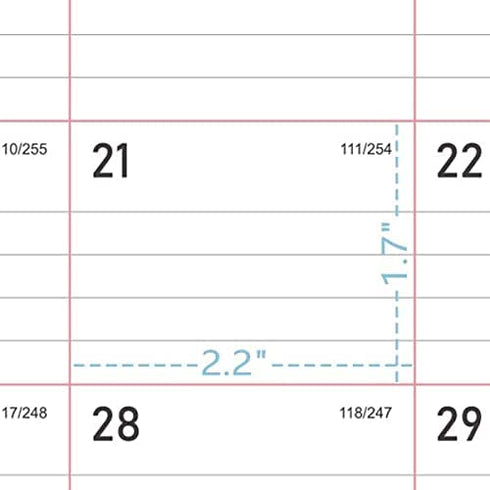 2022-2023 Desk Calendar - 18 Months Large Monthly Page Desk Calendar 2022-2023, Jul 2022 - Dec 2023, 17" x 12", Large Ruled Blocks, Tear Off, Best Desk/Wall Calendar for Planning and Organizing