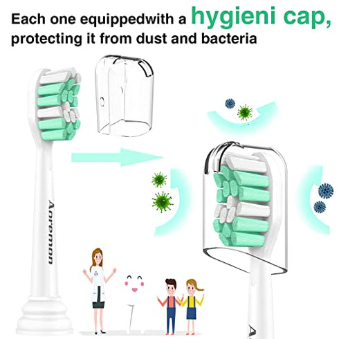 Aoremon Replacement Toothbrush Heads for Philips Sonicare HX9023/65, 10 Pack