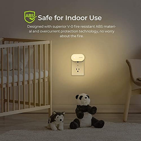 AUVON Night Light Plug in, Bright Motion Sensor Night Light (120 Lumens), Dimmable Smart LED Night Lights Plug Into Wall, 1-120lm Brightness Nightlight for Bathroom, Hallway, Garage, Toilet (4 Pack)