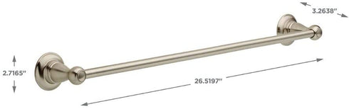 Delta Faucet PTR24-BN Porter 24" Bath Hardware Accessory Towel Bar Rack, SpotShield Brushed Nickel