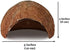 SunGrow Hermit Crab Huts, 5x3 Inches, Arthropod's Coconut Hide, Spacious Coco Tunnel, Use as Hermit Cave or Climber, 1-Pc