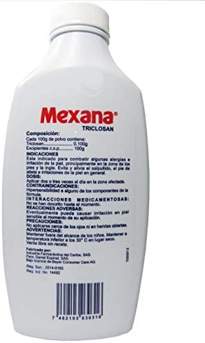 infaca Mexana Medicated Powder 6.24 oz,White