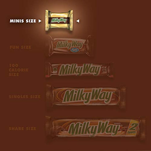 Milky Way Milk Chocolate Minis Size Candy Bars, 9.7 Oz