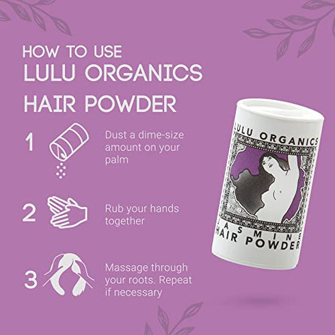 Lulu Organics Jasmine Hair Powder / Dry Shampoo - 1oz