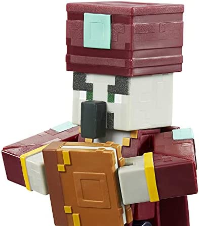?Minecraft Dungeons 3.25-in Collectible Enchanter Battle Figure and Accessories, Based on Video Game, Imaginative Story Play Gift for Boys and Girls Age 6 and Older