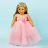 HWD Girls Doll Clothes and Accessories , Princess Costume , Wedding Dress , Party Gown Dress for 18 inch Dolls (Pink)