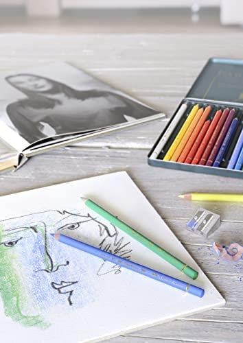 Faber-Castel 24 Piece Polychromous Colored Pencil Set in Metal Tin