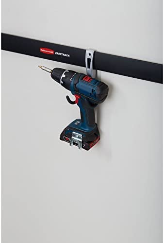 Rubbermaid FastTrack Compact Hook for Garage Organization, Soft Grip, Ideal For Cords, Ropes, Small Hoses, Camping Chairs