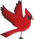 Tinsow Cardinal Bird Wind Chime Portable Wind Bell Outdoor Chime Outdoor Decoration Hanging Decor for Patio, Deck, Yard, Garden (Red-Flaping)