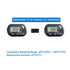 Veanic 4-Pack Digital Aquarium Fish Tank Thermometer Terrarium Water Temperature Meter Gauge with Water-Resistant Sensor Probe for Reptile Turtle Incubators (Black)