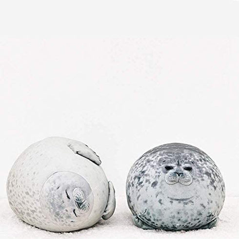 MerryXD Chubby Blob Seal Pillow,Stuffed Cotton Plush Animal Toy Cute Ocean Medium(17.6 in)