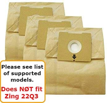 Vacurama Premium Bissell Vacuum Bags - Compatible for Zing, Zing 2 & PowerForce Canister Models 4122, 4122D, 1668, 1668C, 1668W, 2154A, 2154C, 2154W, 1608 - Bag Type 213-8425 (6 Pack)