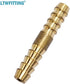 LTWFITTING Brass Barb Splicer Mender 1/4-Inch Hose ID Fitting Air Water Fuel Hose Joiner(Pack of 10)