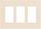 Lutron Claro 3 Gang Decorator/Rocker Wallplate, Gloss, Light Almond (1-Pack) | CW-3-LA