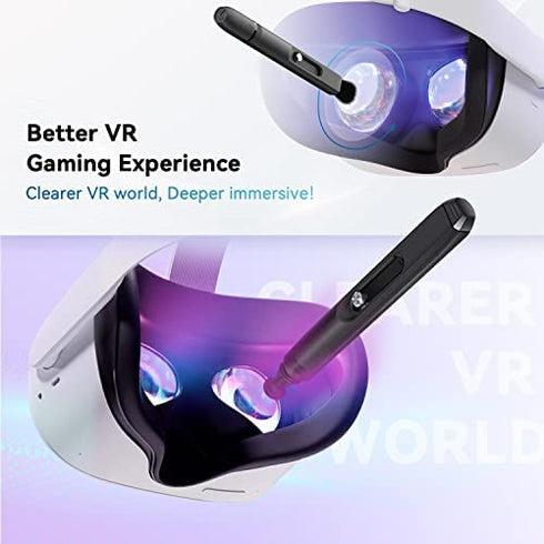 Lens Cleaning Pen Compatible with Meta/Oculus Quest 1/2/Pro,Optical Lens Dust and Fingerprint Cleaning for HTC Vive/Pro,Valve Index,PSVR 2,Pico 4,Pimax VR Headset,DJI Drone,Microsoft HoloLens,Cameras