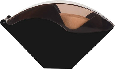 CAFEMASY Coffee Filter Holder Filter Paper Dispenser Rack with Dustproof Cover