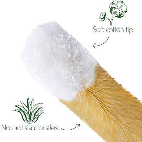 Bambaw Bottle Cleaner Brush Set | 3 Cleaning Brushes | Bottle Brush Cleaner Set | Water Bottle Brush | Bottle Scrubber | Small & Long Bottle Brush for Glass - Soft Cotton Tip to Prevent Scratches
