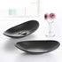 Black Ring Dish Centerpiece Jewelry Tray Key Tray Organizer for entryway, Dresser Decor Key Dish Jewelry Bowl Decorative Dish (Oval)